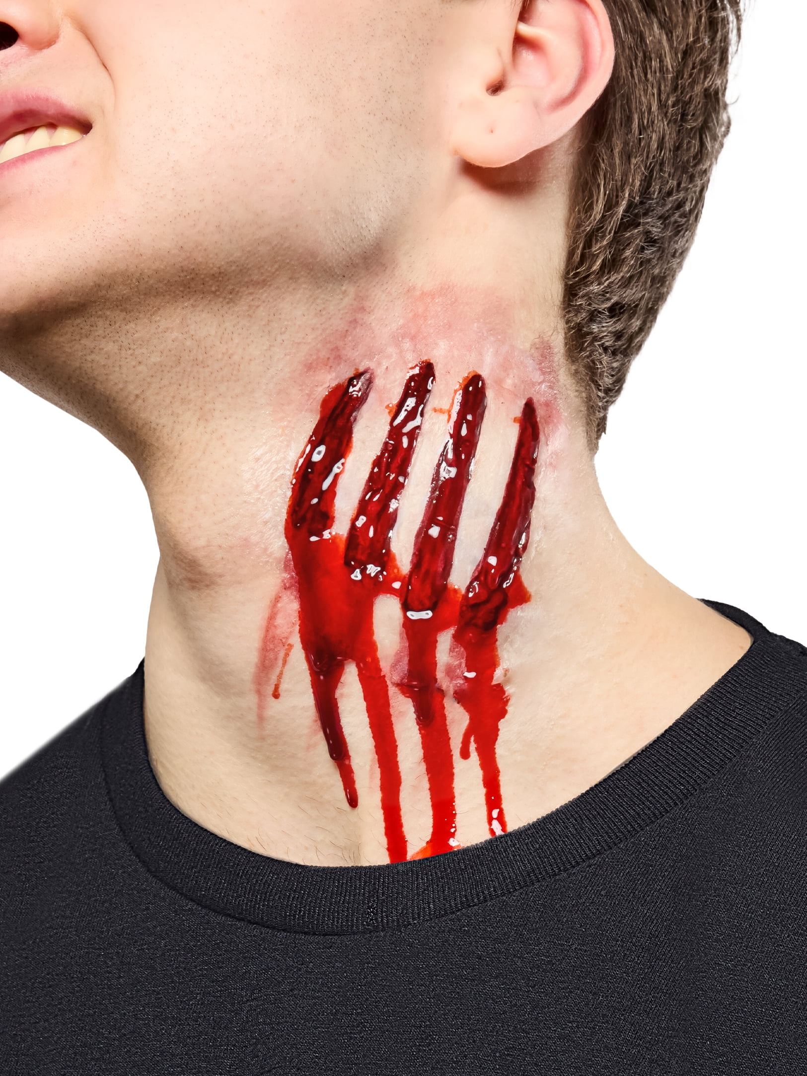Claw Scratch Latex Wound with Fake Blood .25oz, Halloween Make-up for Adults, by Rubies II