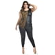 thumbnail image 1 of Blusa sin mangas Roman Fashion Talla Extra Cafe 42, 1 of 6