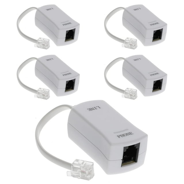 Filtro instalador para teléfono con módem DSL - Paquete de 5 piezas