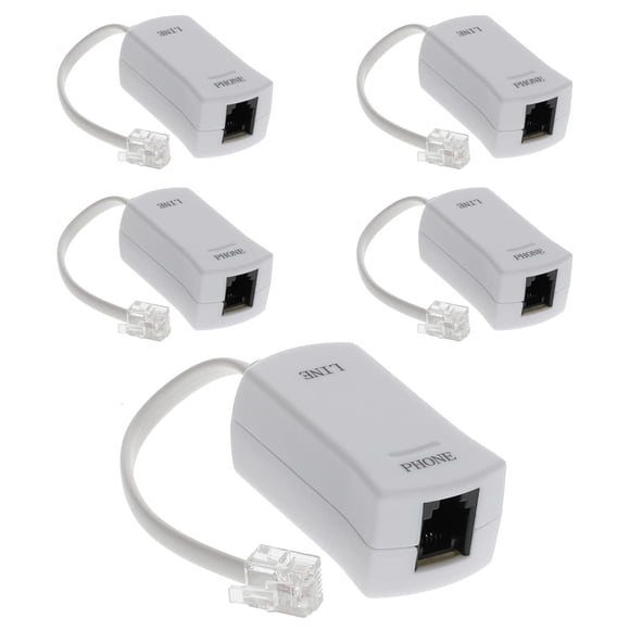 Filtro instalador para teléfono con módem DSL - Paquete de 5 piezas