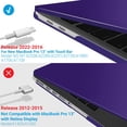thumbnail image 4 of Funda rígida con teclado IBENZER para MacBook Pro de 13 pulgadas, color morado, 4 of 9