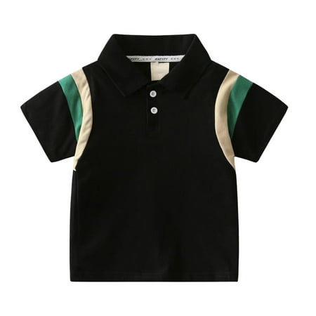 

Zhuashum Toddler Fall Clothes For Girls Kids Short Sleeve Casual Personality Shirt Button Closure Fashion Comfortable Soft T Shirt Adorable Playsuit Black 18-24 Months