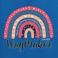 thumbnail image 2 of Waymaker Rainbow Inspirational/Christian Womenâ€™s Standard V-Neck Tee, Royal, XX-Large, 2 of 5