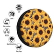 thumbnail image 4 of Susaid Artistic Zebra Print Sunflower Print Tire Covers,Waterproof Anti-UV Snow Sun Rain Tire Covers for RV,Truck, SUV, Trailer, Camper-17 inch, 4 of 6