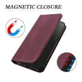 thumbnail image 2 of ELEHOLD Case for Moto G Stylus 5G (2025), RFID Vintage Wallet Phone Case, Magnetic Closure Leather Cover Built-in Stand,Winered, 2 of 8