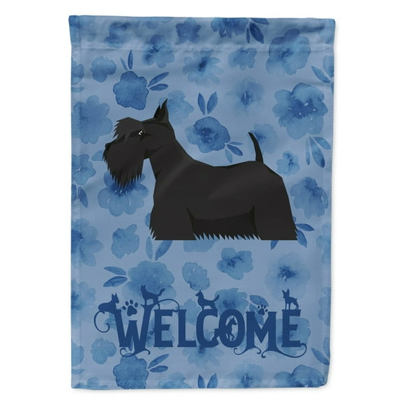 Carolines Treasures CK6264GF Scottish Terrier Welcome Flag Garden Size Small multicolor