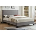 thumbnail image 1 of Charlotte Grey Chic Tufted Platform Bed, 1 of 1