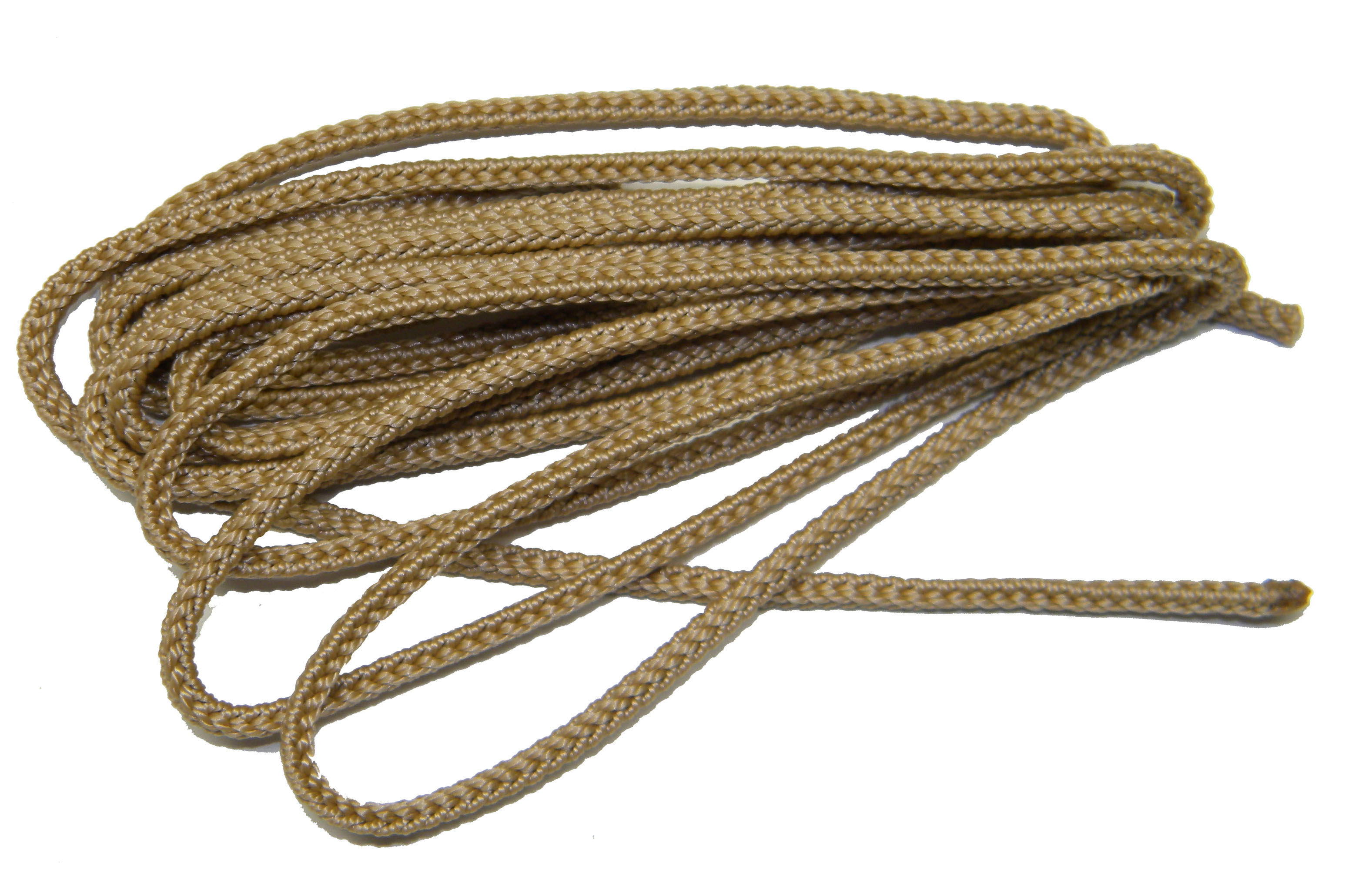 2 pair pack Chocolate Brown Heavy Duty Bootlaces Shoelaces Braided Round Rugged 