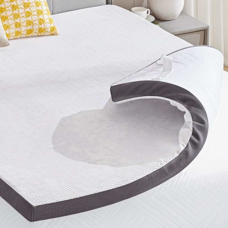 Bdeus 2 Inch Gel Memory Foam Mattress Topper, Full, with Removable Cover photo 8