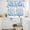 Blue White, variant on Red Polka Dot Kitchen Curtains Sets for Windows 36 Inch Length, Modern Art Abstract Watercolor Dot Rod Pocket Window Treatments Tier Curtains and Valances Set for Bedroom/Bathroom
