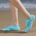 thumbnail image 5 of YOUYEDIAN Girls Boys Swim Water Shoes Kids Barefoot Aqua Sneakers Shoe for Beach Hiking Diving Boating River Outdoor Water Sports (Cyan, 6 Big Kid), 5 of 8