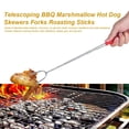 thumbnail image 2 of Zyyini 5Pcs Telescoping BBQ Hot Dog Skewers Forks Roasting Sticks Camping, BBQ Roasting Forks,Roasting Sticks, 2 of 9