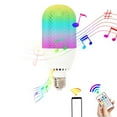 thumbnail image 2 of Wireless light bulb speaker, bluetooth light bulb with speaker, RGB smart music light bulb with remote control, E27 color changing light bulb lamp, 2 of 3