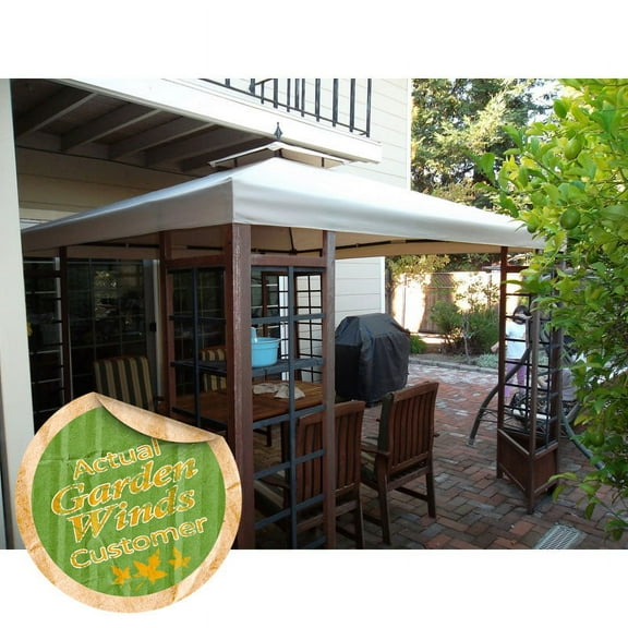 Garden Winds Replacement Canopy Top for Sunjoy Wood Gazebo