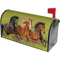 thumbnail image 2 of Horses Running Mailbox Cover Mailbox Wraps, Waterproof Mailbox Covers Magnetic Post Box Cover Large Size 25.5"(L) x 21"(W) Garden Yard Outside Farmhouse Home Decor, 2 of 6