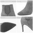 thumbnail image 3 of Dream Pairs Women's Fashion Stilettos High Heel Pointed Toe Ankle Boots KIZZY-1 LIGHT/GREY/SUEDE Size 8.5, 3 of 5
