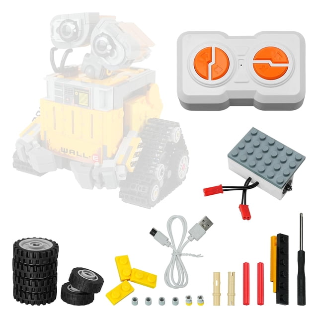 Remote Control Motor Power Pack Compatible with Lego 43279 Wall-E Model – Motor with Rechargeable Battery Box & Remote Controller (Batteries Not In
