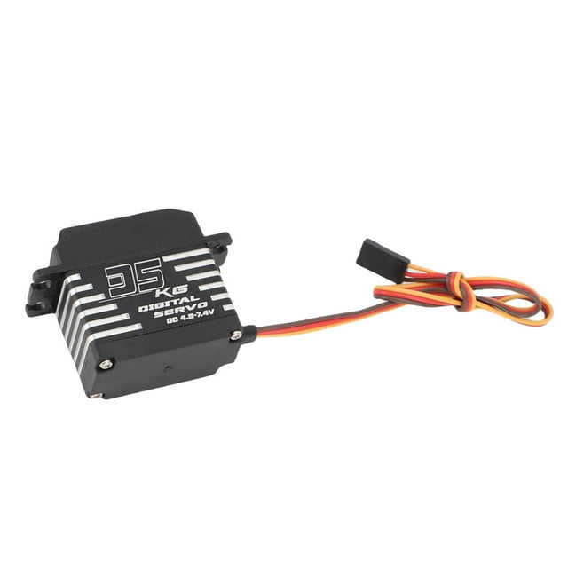 RC Servo, Aluminum Alloy 180 Degree Rotation Angle High Torsion Servo Motors for Remote Controlled Crawler Car Truck Boat Robot