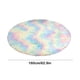 thumbnail image 3 of Alfombra redonda de colores arcoíris, ideal para decorar habitaciones infantiles, dormitorio, guardería, aula, suave y esponjosa., 3 of 6