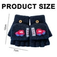 thumbnail image 2 of Toddler Infant Winter Mittens Lined with Fleece Easy-on Baby Boy Girls Warm Gloves Outdoor - style2;, 2 of 5