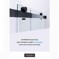 thumbnail image 2 of Vinnova Design Spezia 64" W x 76" H Double Sliding Frameless Shower Door in Polished Chrome, 2 of 13