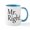 White/Blue Inside, variant on CafePress - Mr. Right Mug - 11 oz Ceramic Mug - Novelty Coffee Tea Cup