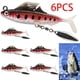 thumbnail image 4 of 6 Uds Ojos 3D Señuelo Suave Jig Head Cebo Pesca Artificial Con Lentejuelas () Rojo, 4 of 7