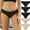 3Black+2Beige, variant on Women's Seamless Panties Soft Stretch Invisibles Briefs Ladies Solid No Show Hipster Underwear 5 Pack