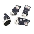 thumbnail image 1 of 4pcs Canvas Puppy Shoes Stylish Cute Slip Resistance Breathable Comfortable Pet Paw Protector for Small Dogs Pets 2#, 1 of 1