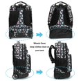 thumbnail image 4 of Mochila enrollable Tilami, 45 cm, con ruedas, escuela, universidad, viajes, 4 of 6
