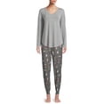 thumbnail image 3 of Secret Treasures Women's Dogs Flannel Joggers, 3 of 5