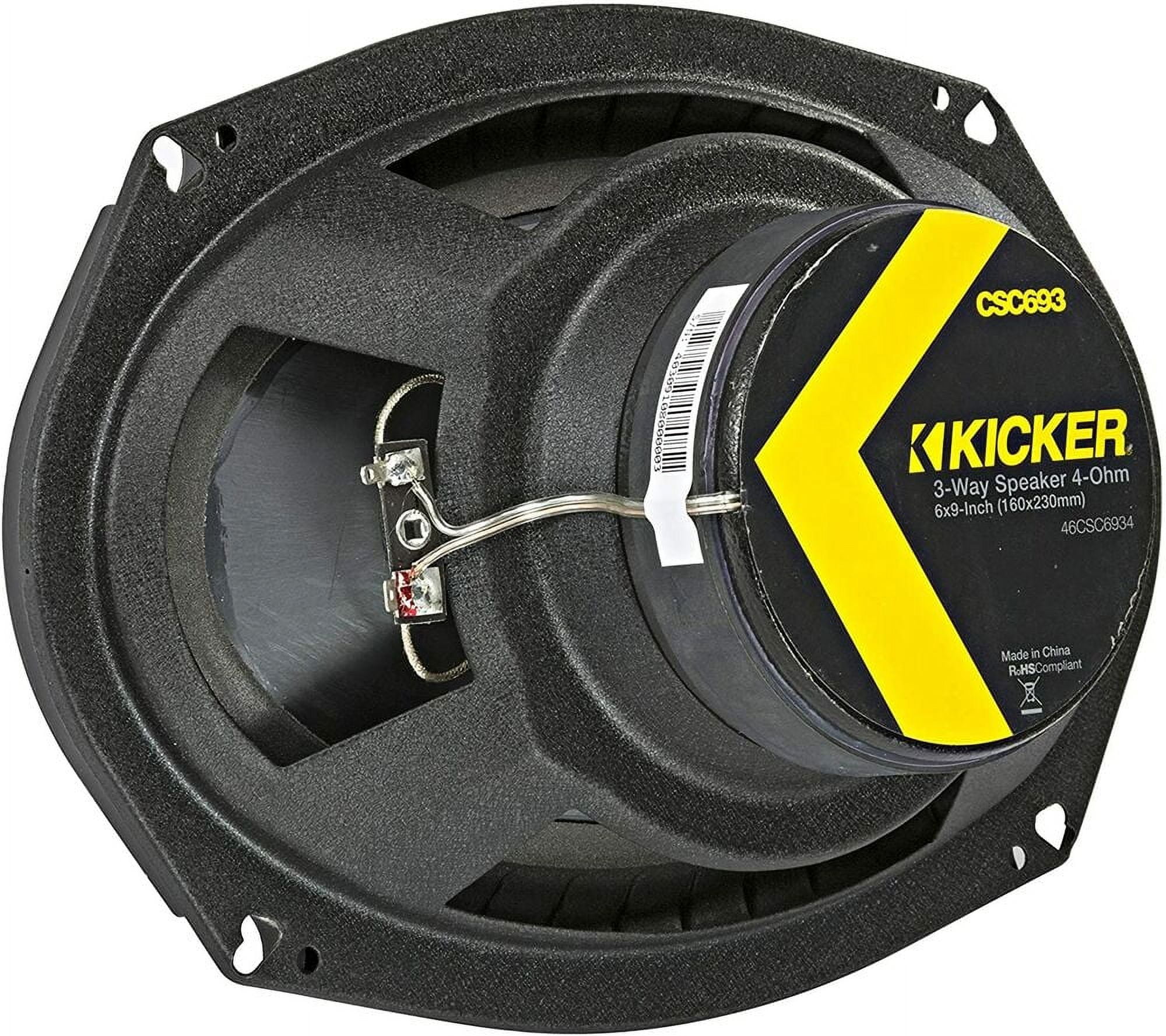Kicker CS Series Front Door Factory Speaker Replacement Package Fits select 2002-2011 Toyota Camry
