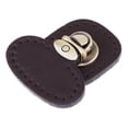 thumbnail image 1 of yuksok Leather Handbag Bag Closure Lock Fastener Snaps Buckles Clasp Coffee, 1 of 8