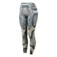 thumbnail image 3 of Womens Yoga Pants Printed Slim Fit Long Length Athletic Leggings Gym Fitness Sports Women's Yoga Leggings Khaki L, 3 of 7