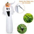 thumbnail image 3 of Modelo inflable de aire de Halloween, diseño de escena luminosa con cabeza de fantasma blanco de terror y calabaza, decoraciones para festivales de fantasmas, 3 of 5