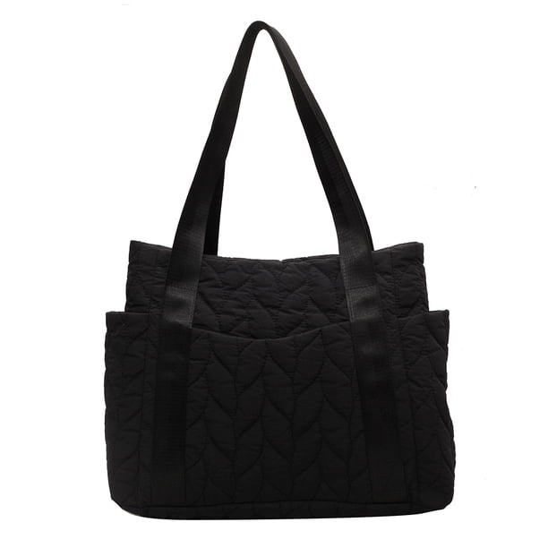 Bolso Hobo de plumón para mujer bolso con asa superior con múltiples bolsillos bolso de viaje informal de invierno a la moda