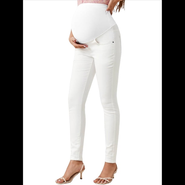 Pantalones Vaqueros de Maternidad para Mujer, Ajustados, Elásticos y Cómodos, para Embarazadas XL