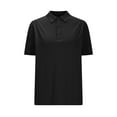 thumbnail image 6 of lcziwo Sales of The Day Clearance Prime Plus Size Polos Shirts for Men/Women Solid Color Button Down Lapel Business Casual Outfits Unisex Quick Dry Short Sleeve Golf Shirts Workwear Gifts Black S, 6 of 9