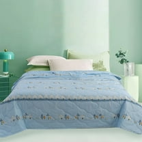 sruoe Summer Cooling Quilt, Quilts for Queen Bed, Thin Comforter, Air Conditioning Quilt, Full Bed Size Cooling Quilt, Reversible Hypoallergenic Lightweight Summer Quilt for Bedding