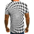 thumbnail image 3 of Chemises à Manches Courtes pour Hommes T-Shirt Homme 3D Imprimé Abstrait Non Localisé Manches Courtes Col Rond Mode Décontractée Quotidienne Vacances T-Shirt Haut Blouses Chemises Homme Manches Courtes, 3 of 5
