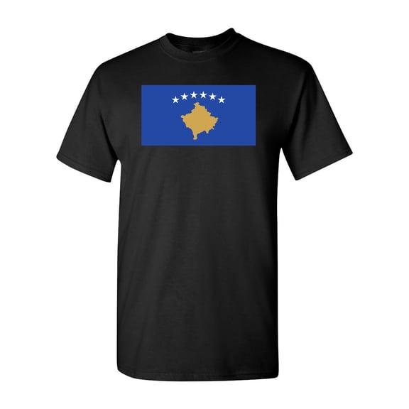 Kosovo Country Flag Adult DT T-Shirt Tee
