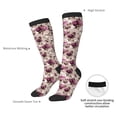 thumbnail image 4 of Yiaed Rose Flowers Print Great elasticity Adult Stockings Sports socks for Men and Women, 4 of 6