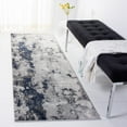 thumbnail image 2 of SAFAVIEH Adirondack Ladonna Abstract Runner Rug, Navy/Grey, 2'6" x 14', 2 of 7
