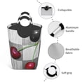 thumbnail image 4 of KLL Cherries Laid Laundry Hamper,Large Canvas Fabric Lightweight Storage Basket Toy Organizer Dirty Clothes Collapsible Waterproof, 4 of 6