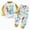 outfits001-Light Yellow, variant on NOLDARES Toddler Baby Boy Fall Winter Outfit Print Long Sleeve Sweatshirt Solid Jogger Pant Set Spring Clothes Size:3-4 Y,Navy