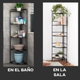 thumbnail image 4 of Estante Esquinero Estantería Plegable 5 Niveles Negro, 4 of 5
