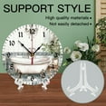 thumbnail image 4 of YladaFaie Watercolor Vintage Bathtub Wall Clocks for Living Room Decor,Kitchen Clocks Wall Battery Operated - 10 Inch Round Bathroom Wall Clock Silent Non-Ticking, 4 of 7