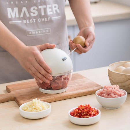 

New 500ml Multifunctional Manual Vegetable Cutter Meat Grinder Garlic Shredder 5 Blades Kitchen Food Processor Tool