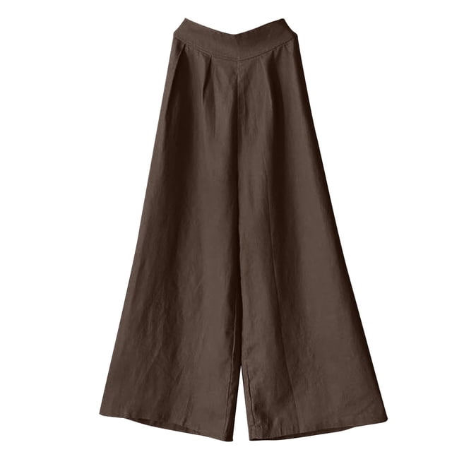 Birdeem Womens Summer Solid Color Plus Size Cotton and Linen Pants Casual Loose Trousers