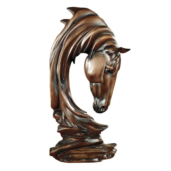 Horse Solitude Sculpture Brown